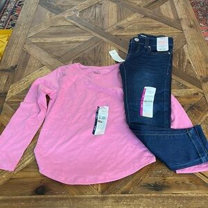 2 items Wonder Nation Jeans size 5 & top size 4-5
